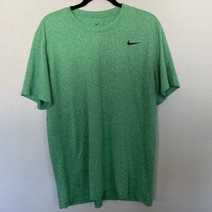 Nike Shirt Adult Green Dri- Fit Casual Exercise Men XL